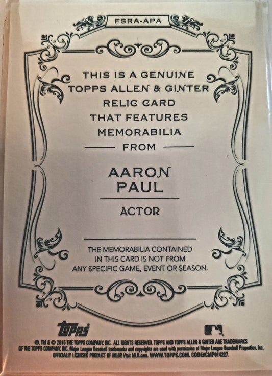 Allen & Ginter Aaron Paul Relic
