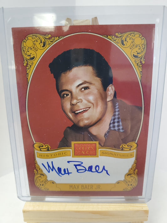 Max Baer Jr autographed card